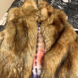 Faux fur vest