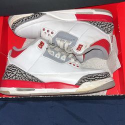 jordan 3 fire red size 7