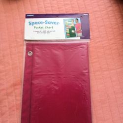 Lakeshore Space-Saver Pocket Chart  ( A  compact 19" X 39.5 wall chart)