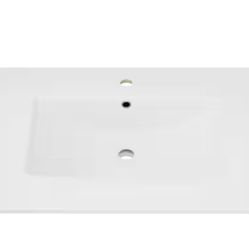 Eridanus Dayton 31 in. W x 22 in. D Vitreous China Vanity Top in White with Single Faucet Hole (Sink Only)