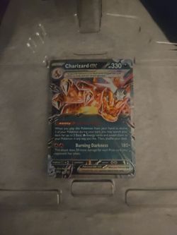 Charizard ex (Black Star Promo #196) and cosmo holo character and Charmeleon