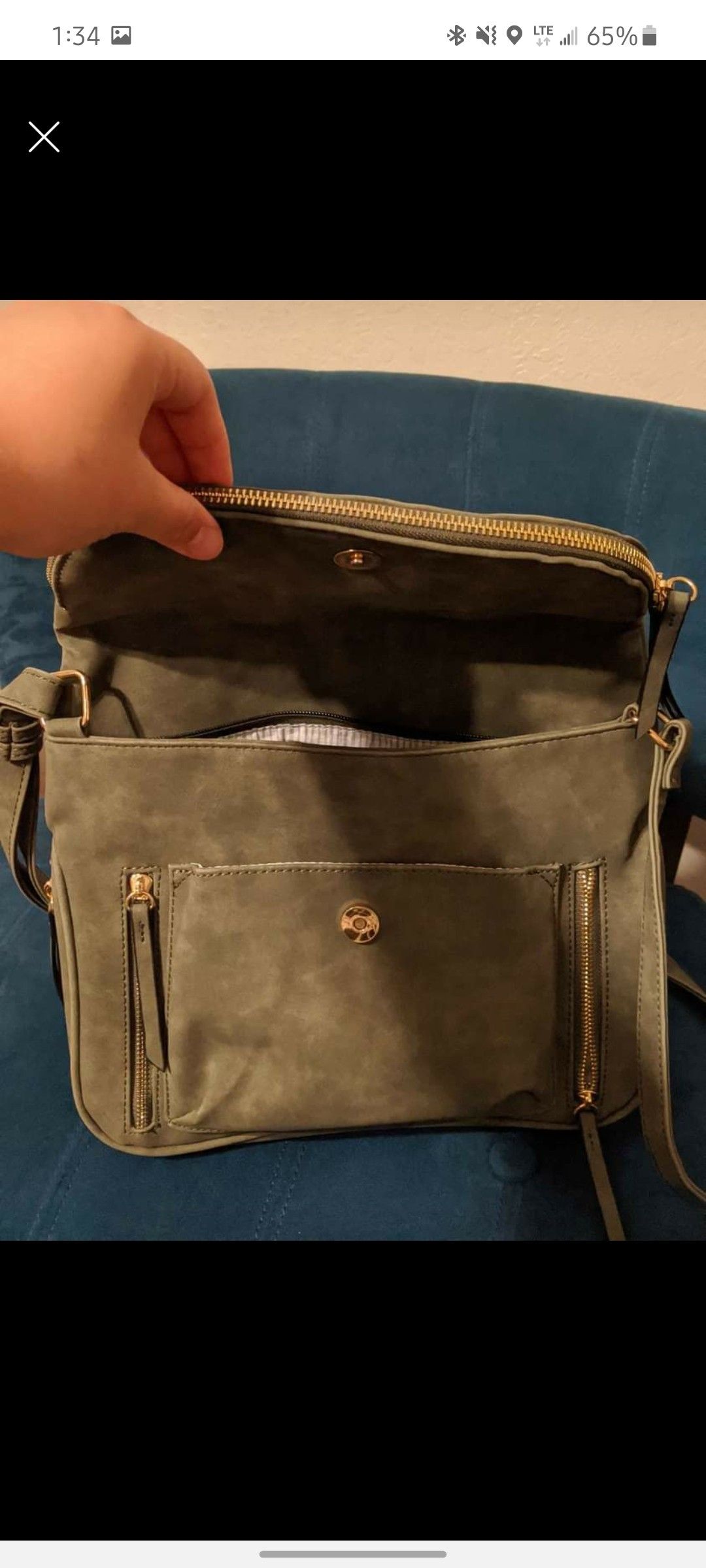 Beautiful army green crossbody