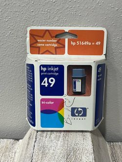 HP 49 Tri-Color Ink Cartridge 51649A New Factory Sealed Box Expired July 2003