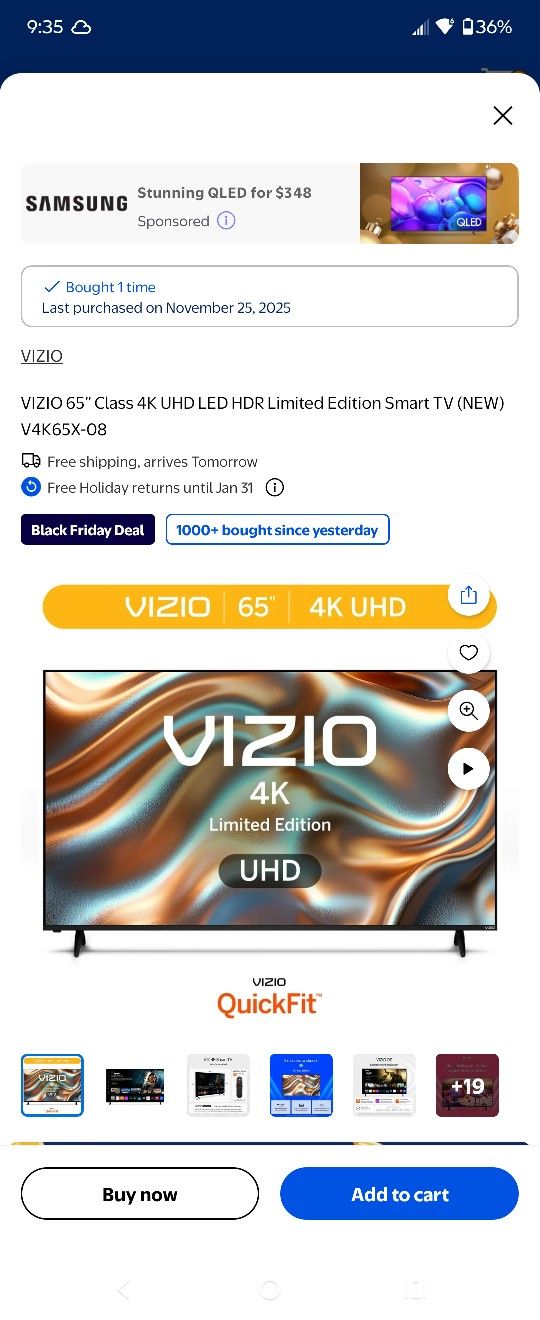 Vizio 65 Inch 4k Smart Tv 