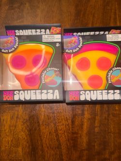Nee Doh Squeezza Pizza Squish Toy – Lot of 2