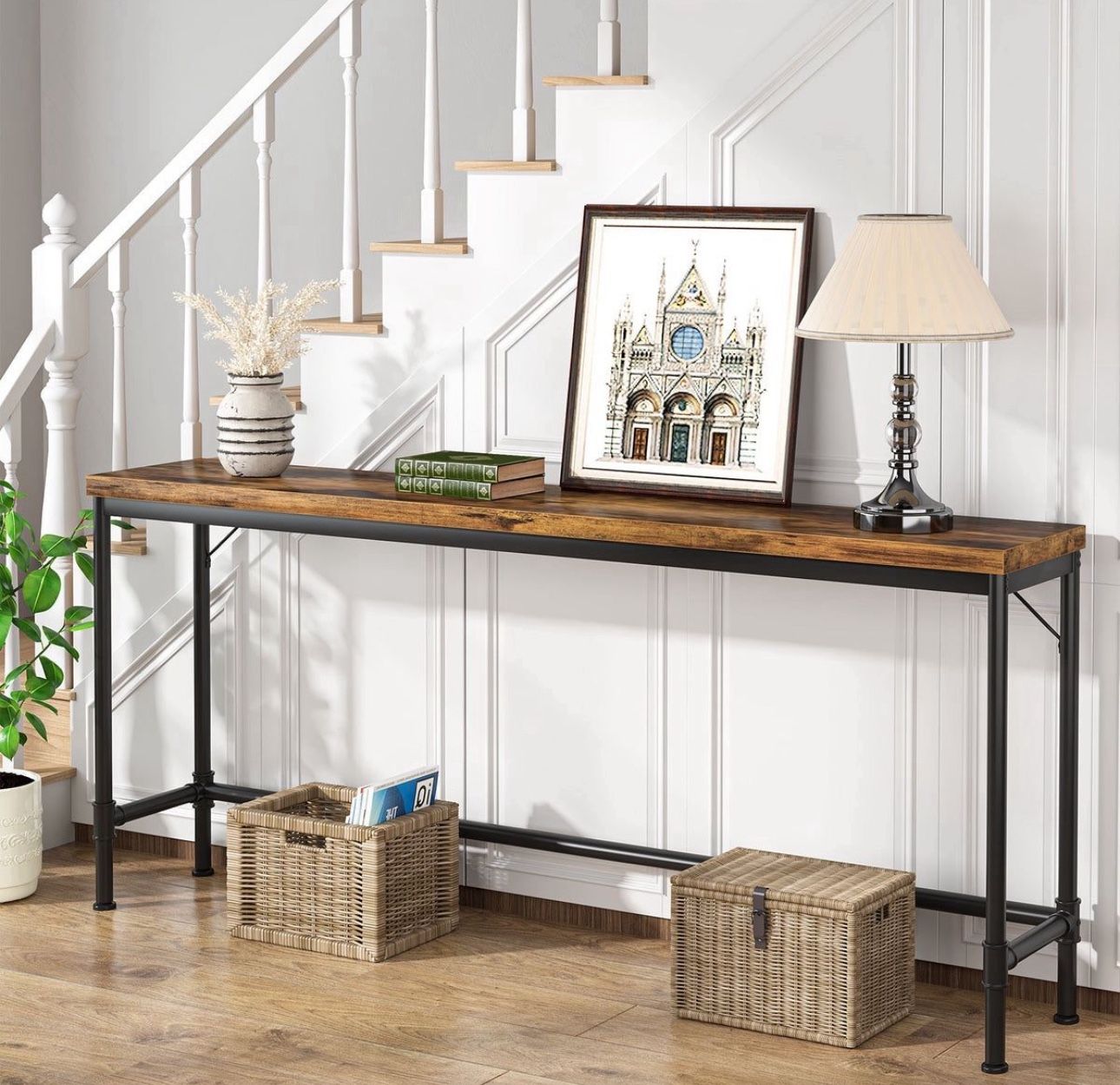 Tribesigns Narrow Console Table, 70.9" Extra Long Sofa Table Industrial Hallway Table Brand New still in the box B679