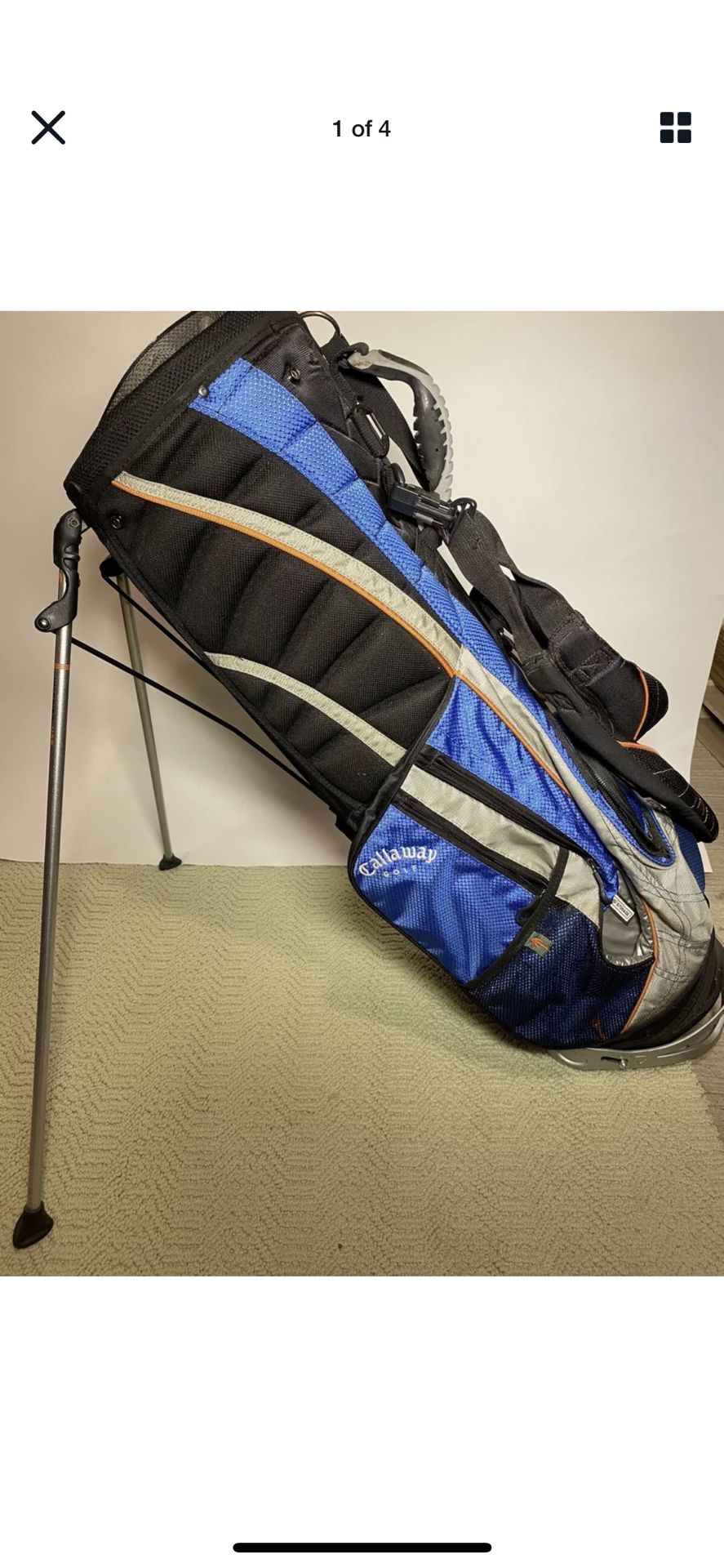Callaway 8 Way Golf Cart Bag w/ Stand & Backpack Straps- Used, GREAT Condition