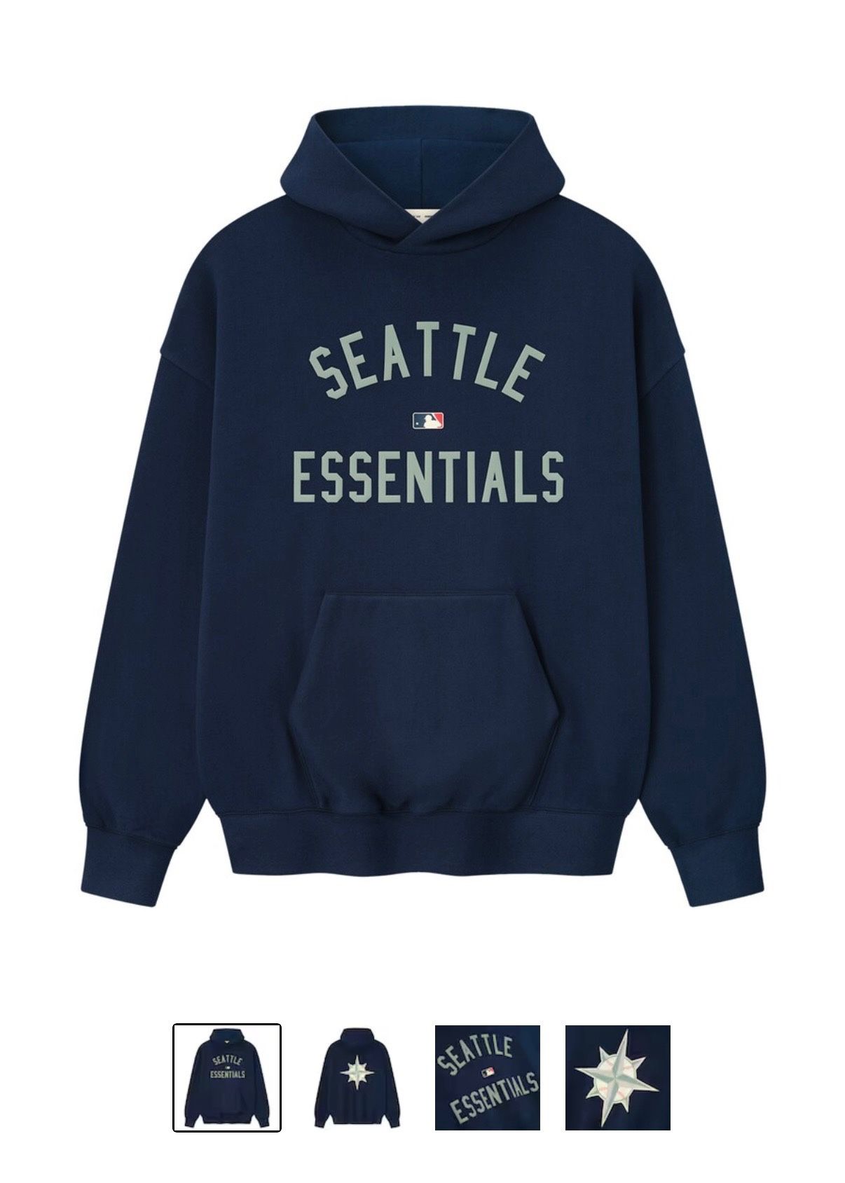 Seattle Mariners Fear Of God hoodie LARGE NWT NEW FOG SOLD OUT