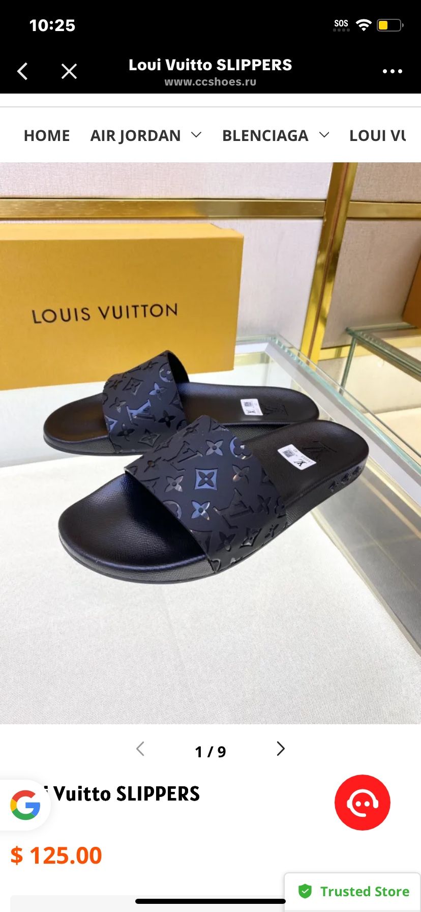 lv slippers