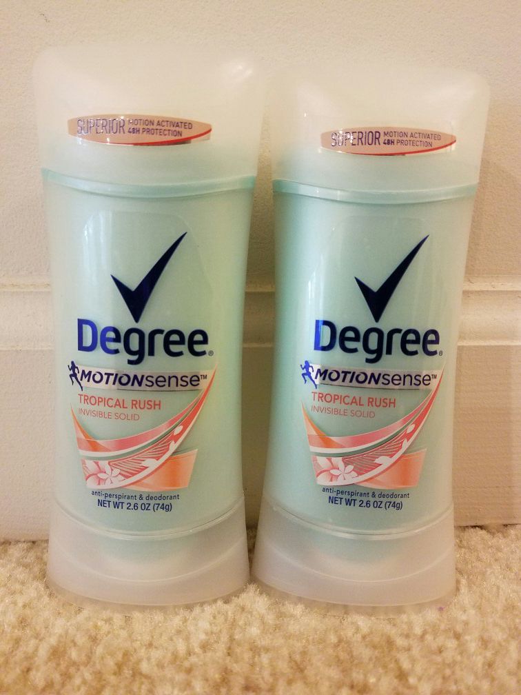 2 Degree deodorant sticks - $5 price firm