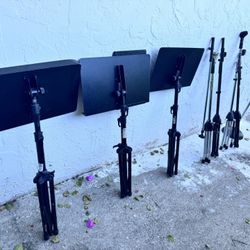 Microphone and Music Stands