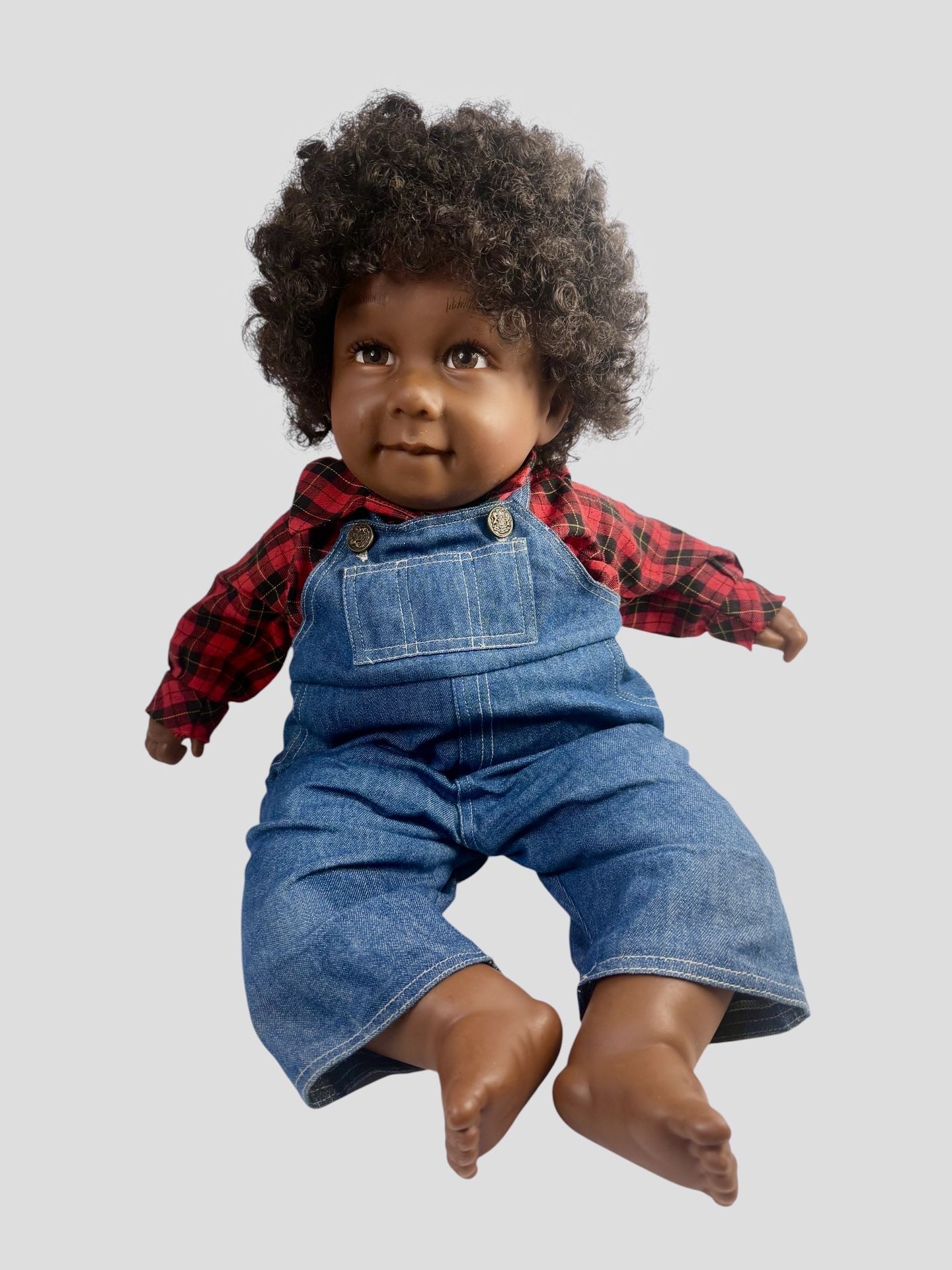 VTG Pat Secrist Black African American Mylo Reborn? Baby Doll 1993 23" realistic