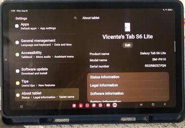 Galaxy Tablet S6 Lite