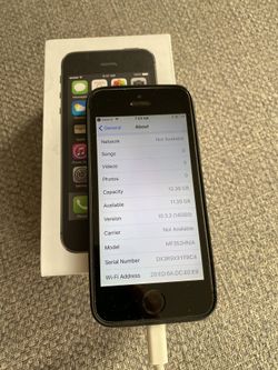 iPhone 5S with Apple earphones