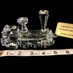 Lead Crystal Collectible CRYSTAL TRAIN ( 32% Full Lead Crystal) by BLACK & PATERNO
