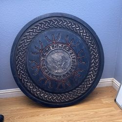 Authentic Hand-Carved Viking Shield 30”