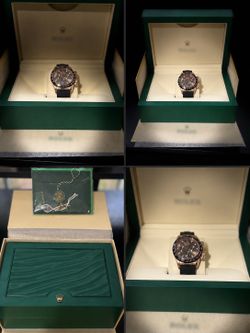 Rose gold sports watch