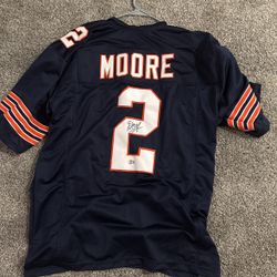 Signed Dj Moore Jersey