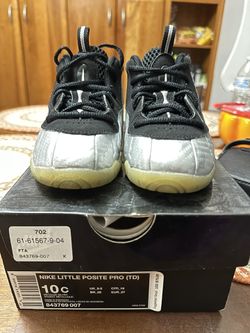 Nike Little Posite 10C Silver