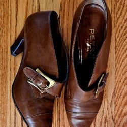 PETRA. Brown Leather Ankle Boot