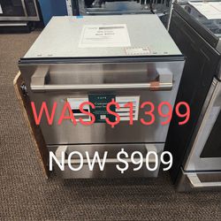 24 In Stainless Steel Double Drawer 