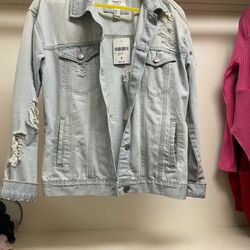 Brand New Forever21 Denim Jacket Size Small Fit Like Medium 