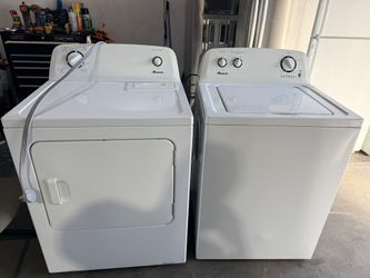 Amana Washer And Dryer Set Large Capacity 