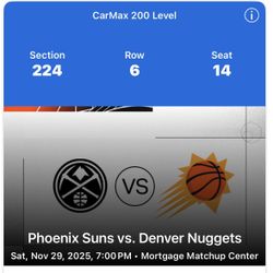 Phoenix Suns vs Denver Nuggets