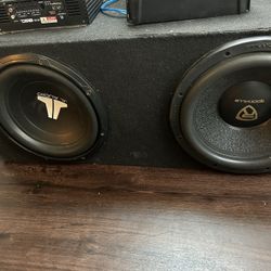 12 “ Speakers New Amp 3k Watts Used Amp 15k Watts 