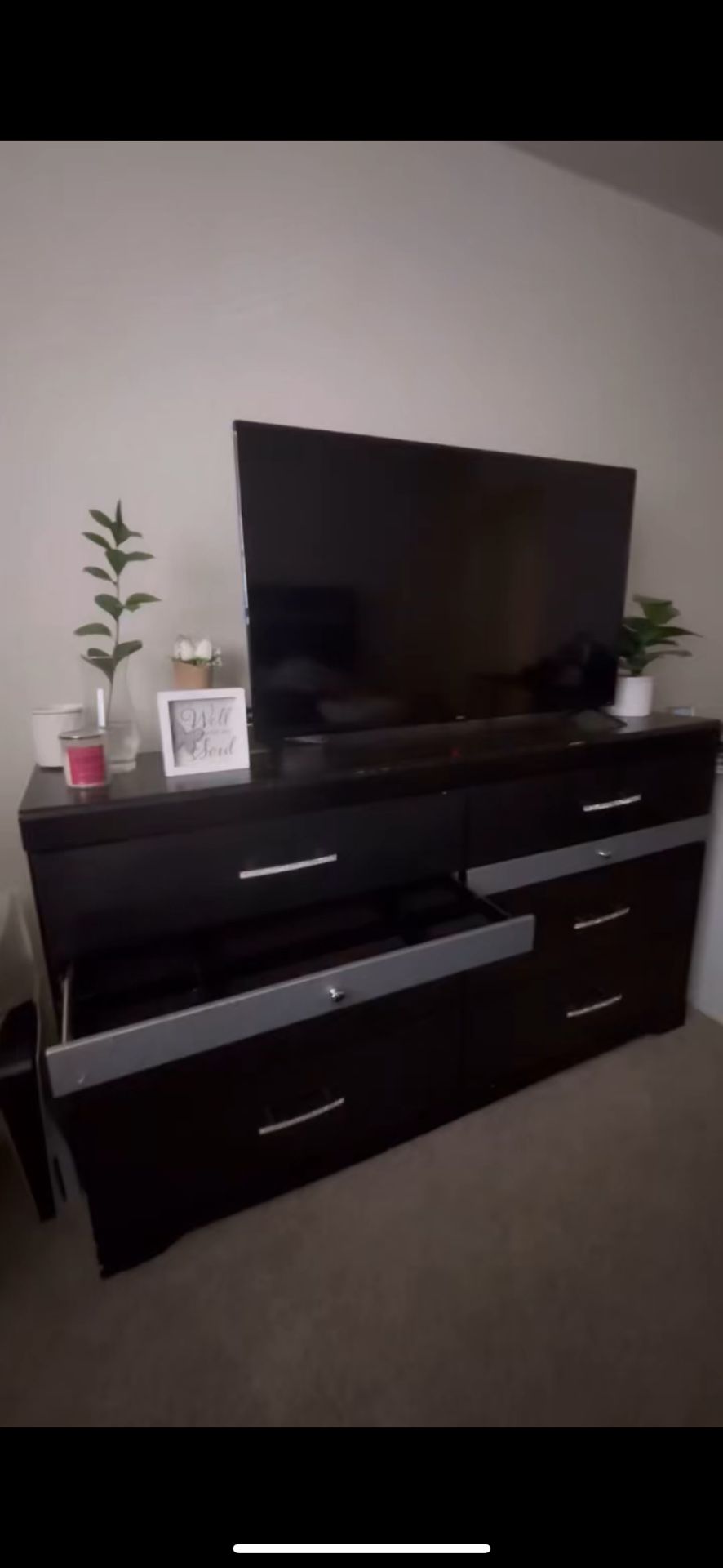 Dresser And Bed frame Set