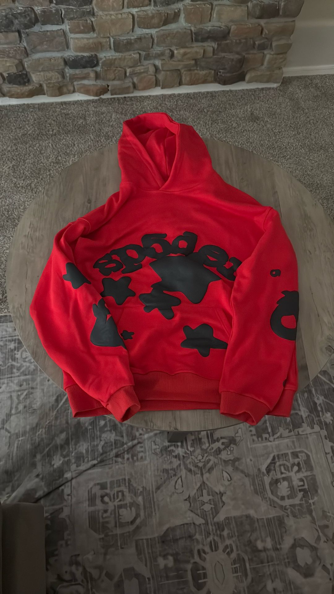 Spider Hoodie Red And Black