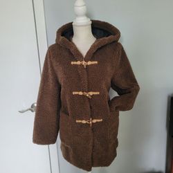 Zara Children's Girls' Jacket 13-14yers 164 CM Brown Soft and Warm Winter Coat