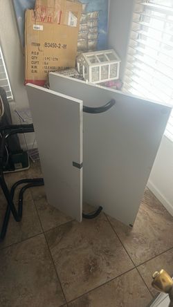 Two shelved computer desk