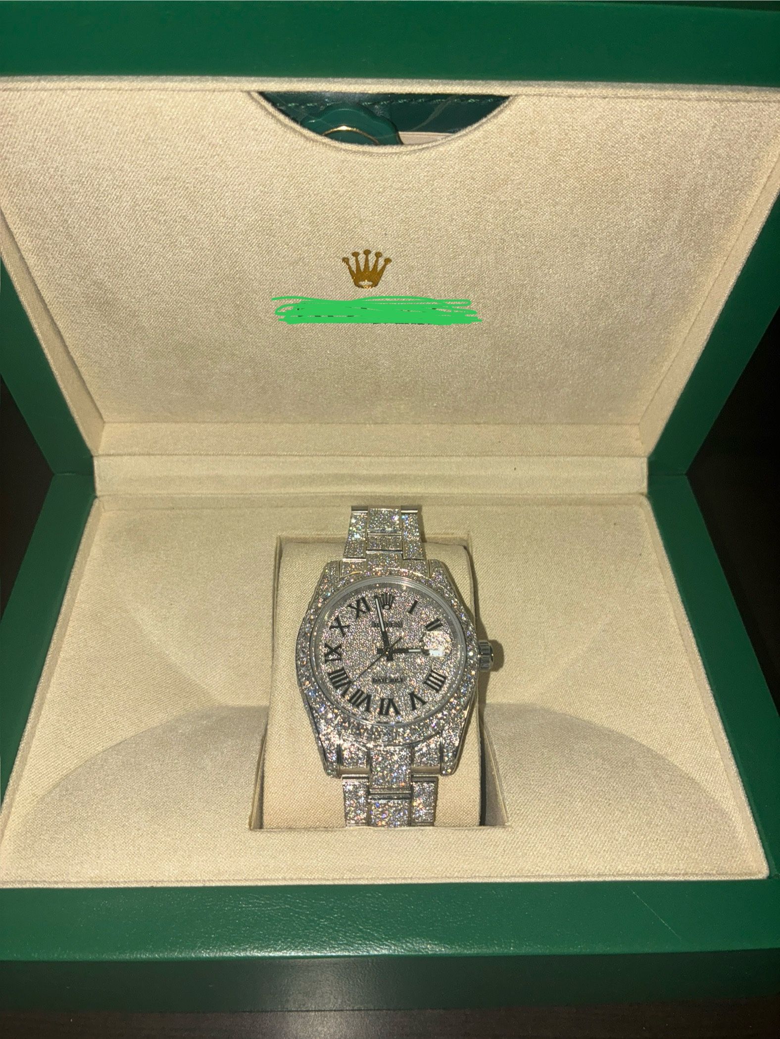 Mossanite luxury Watch