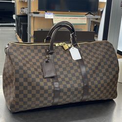 Louis Vuitton Damier Ebene Duffle Bag