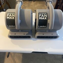 2 EACH/pair LASKO Super Fan MAX  (SF- 20 - G2)  289 CFM