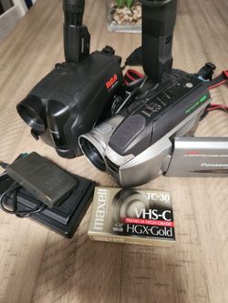 Analog VHSC camcorders and extras