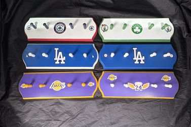 Dodgers, Lakers, Clippers Hat Hangers