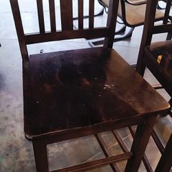 2 Wood Barstools For $20