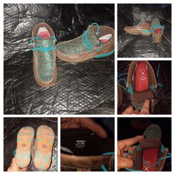 Woman's twisted boots