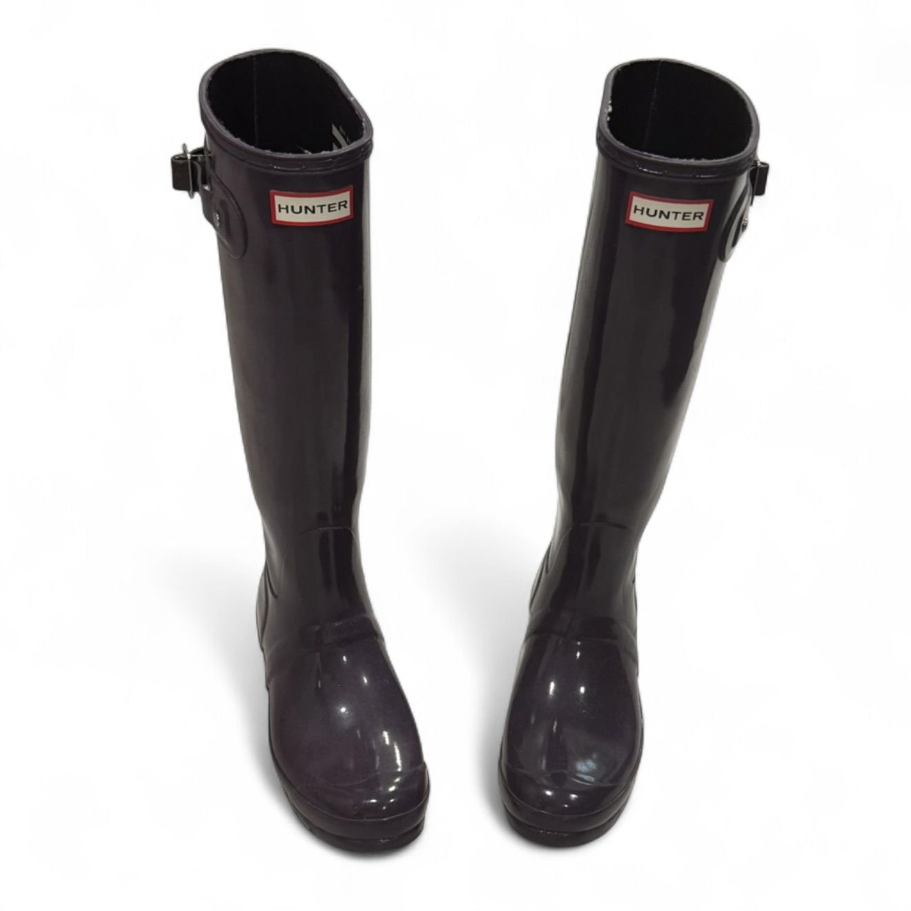 Hunter Tall Purple Rubber Rain Boots