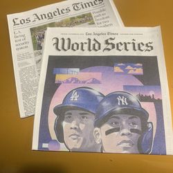 Dodgers World Series, Los Angeles TIMES $15