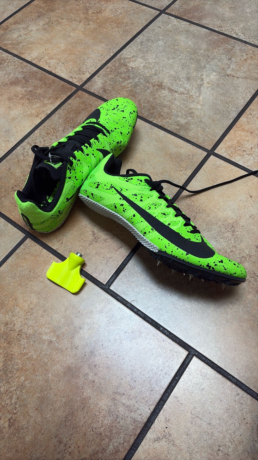 Track spikes brand new open box never used