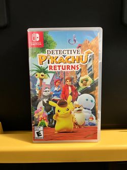 Detective Pikachu Returns for Nintendo Switch video game console system or Lite OLED Pokemon