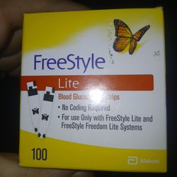 Freestyle diabetic test strips 100 count