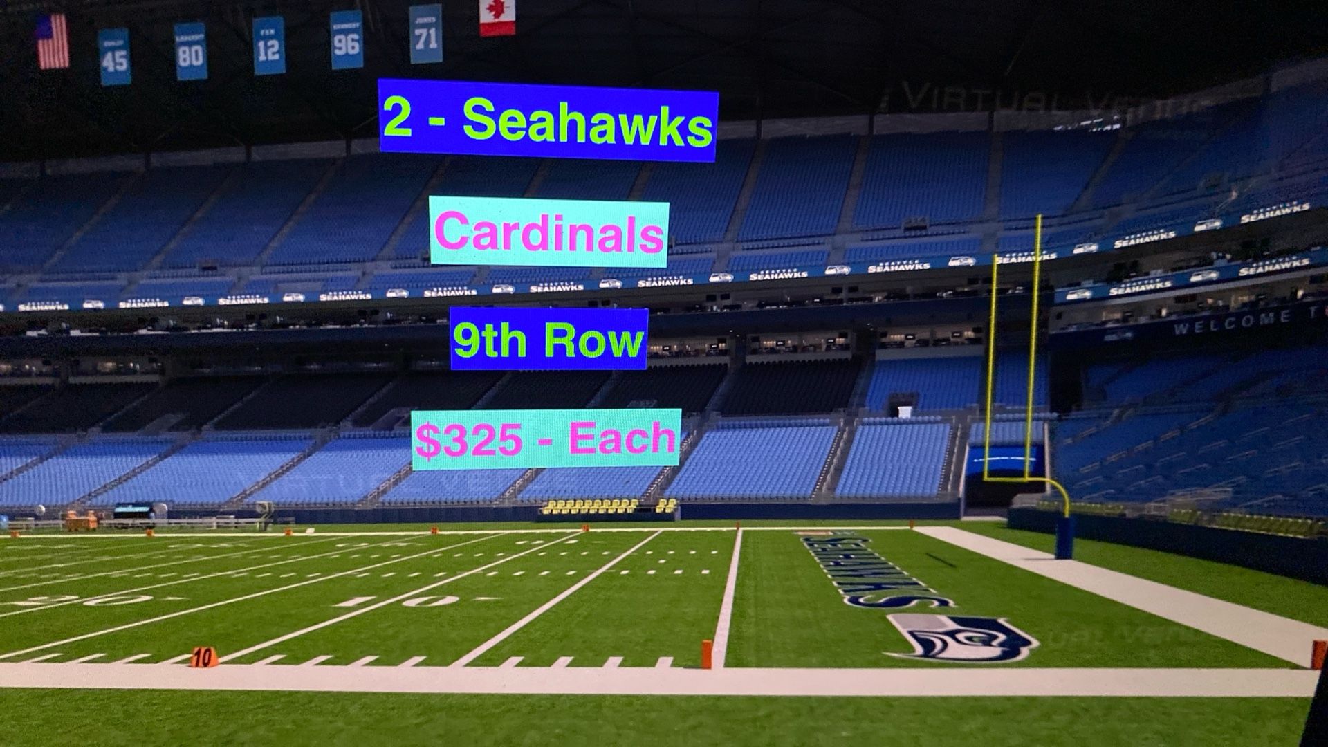 Seahawks Cardinals Tickets
