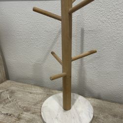 Threshold Marble & Beechwood Mug Tree