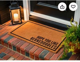Hope You Like Bernedoodles Doormat, Housewarming Gift, Bernedoodle Welcome Mat