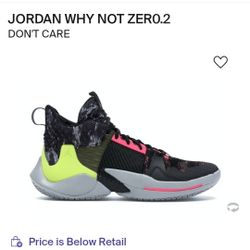 Jordan Why Not Zer0.2 Slight Used 