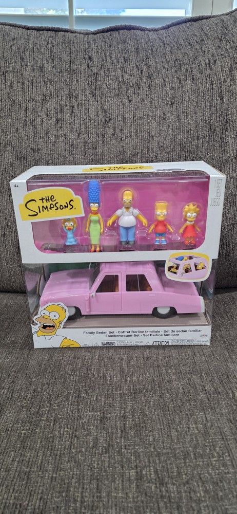 Jakks Simpsons Family with Sedan